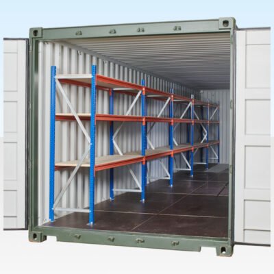 Adjustable Heavy Duty Three Tier Container Racking 5 Bays